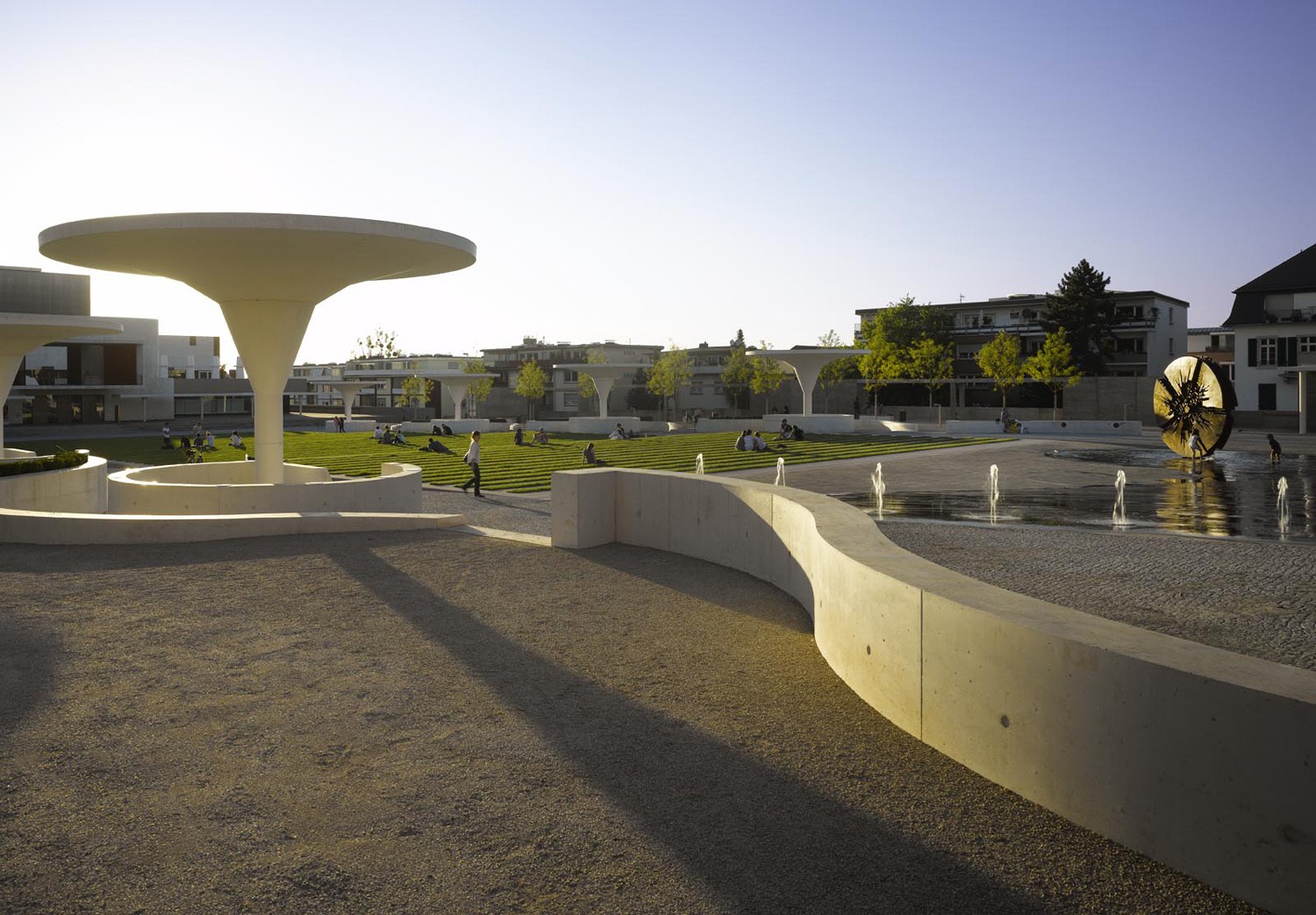 Georg-Büchner-Plaza by the Hessian State Theatre in Darmstadt